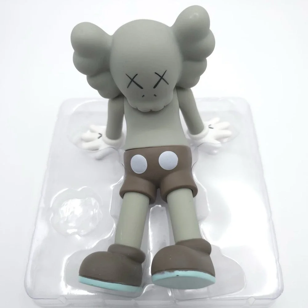 XXKAWS Trendy Ornaments Figure Art Gray New Open Box XX‎ KAWS